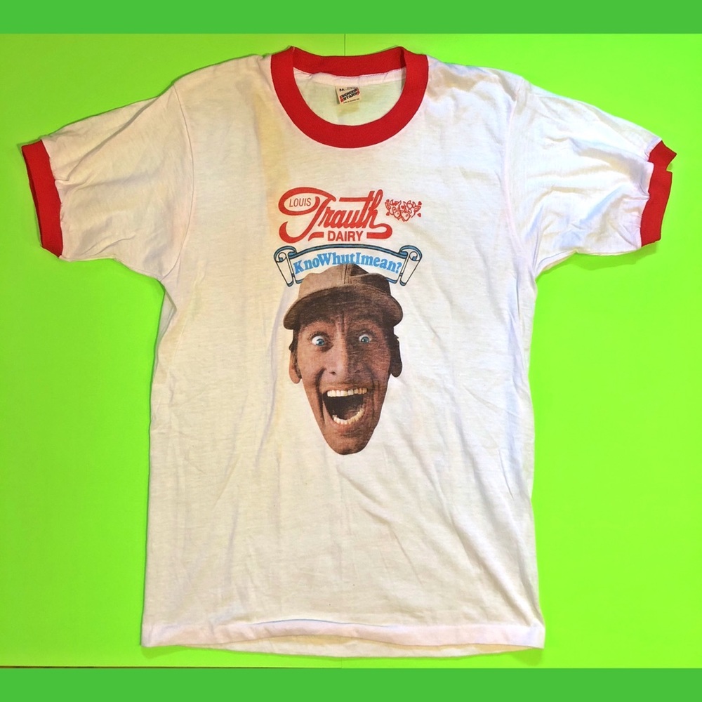 Rare vintage 80s Ernest p. Worrell trauth t shirt
